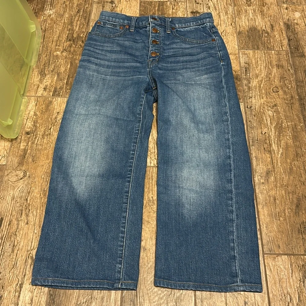 Madewell slim wide leg crop jeans size 27 - Picture 2 of 6